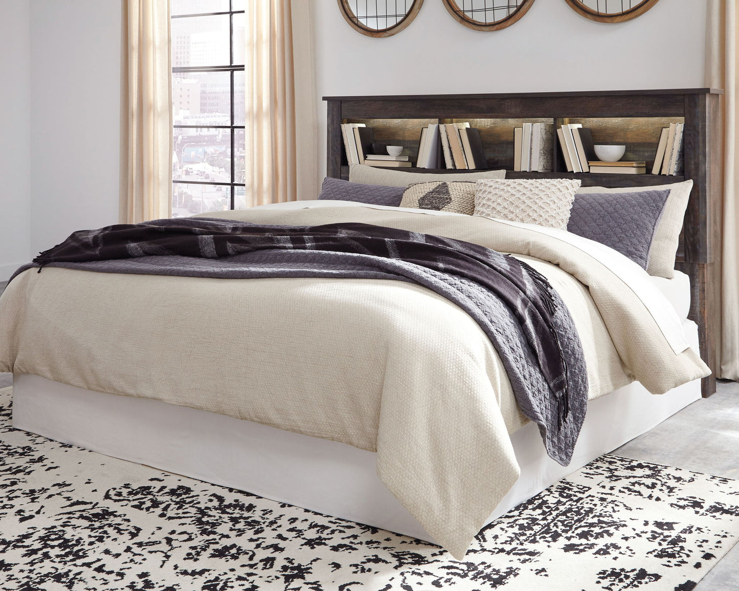 Drystan - Bookcase Headboard