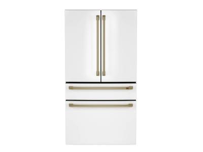 GE CAFE 23.2 Cubic Foot French Door Refrigerator Matte White