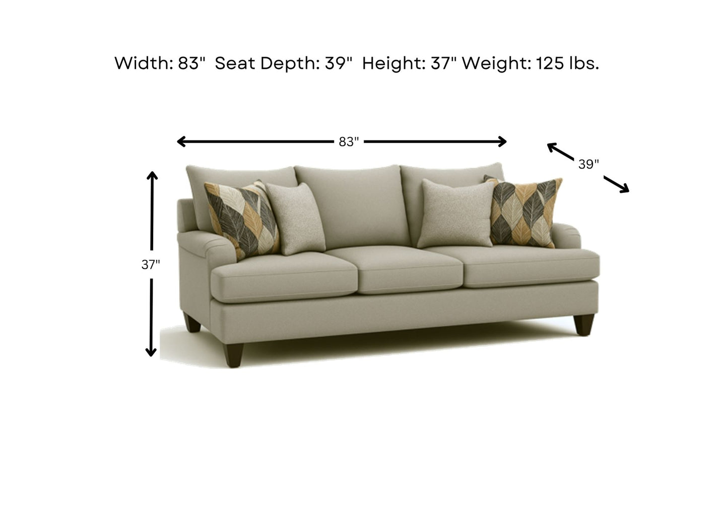 Aspen Linen Sofa