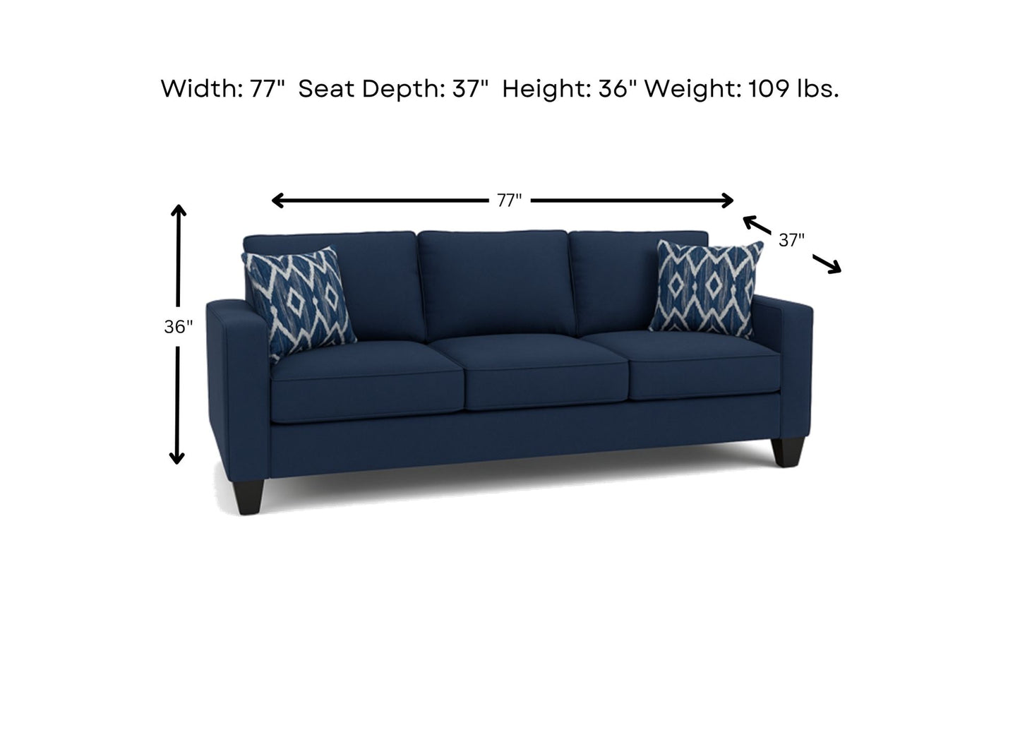 Nixon Blue Sofa