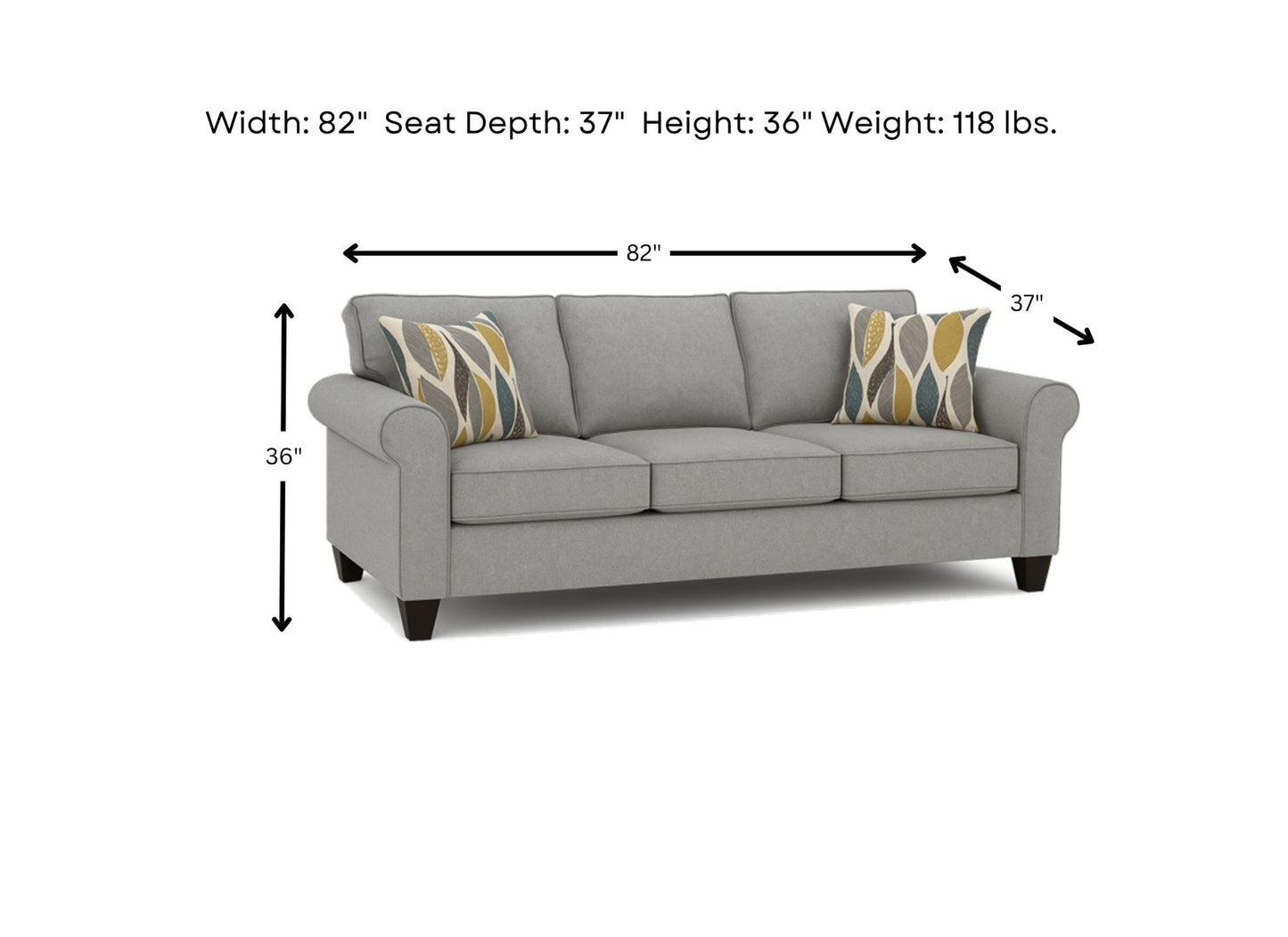 Bodrum Grey Sofa