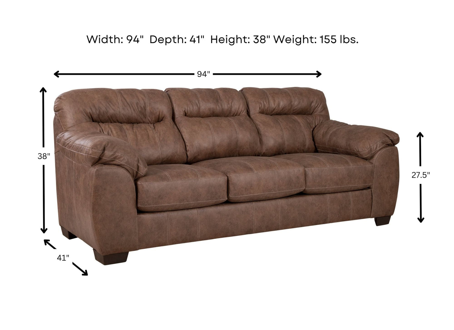 Maverick Brown Sofa