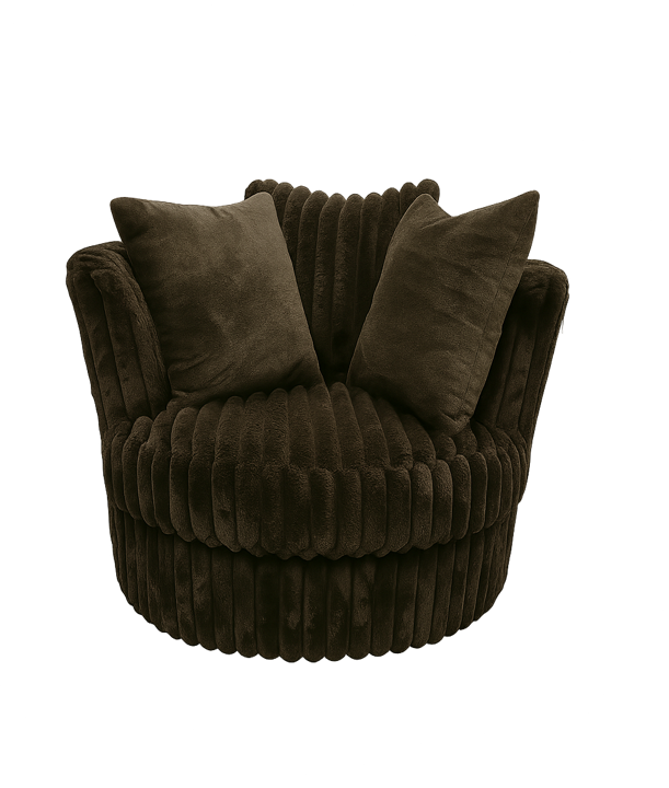 Bliss Brown Barrel Chair