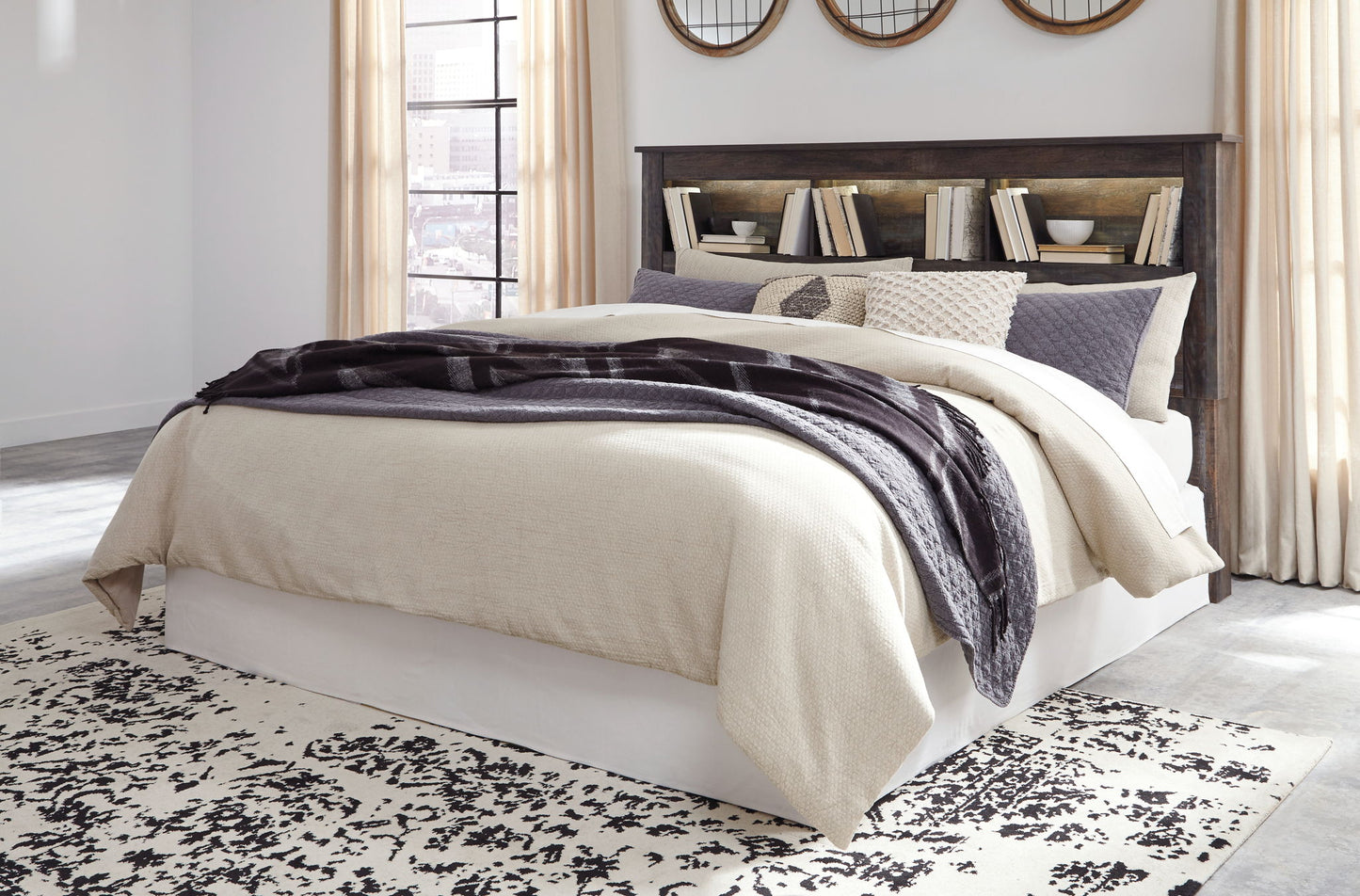 Drystan - Bookcase Headboard