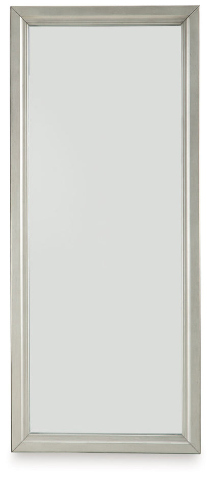 Evesen - Champagne - Floor Standing Mirror With Storage