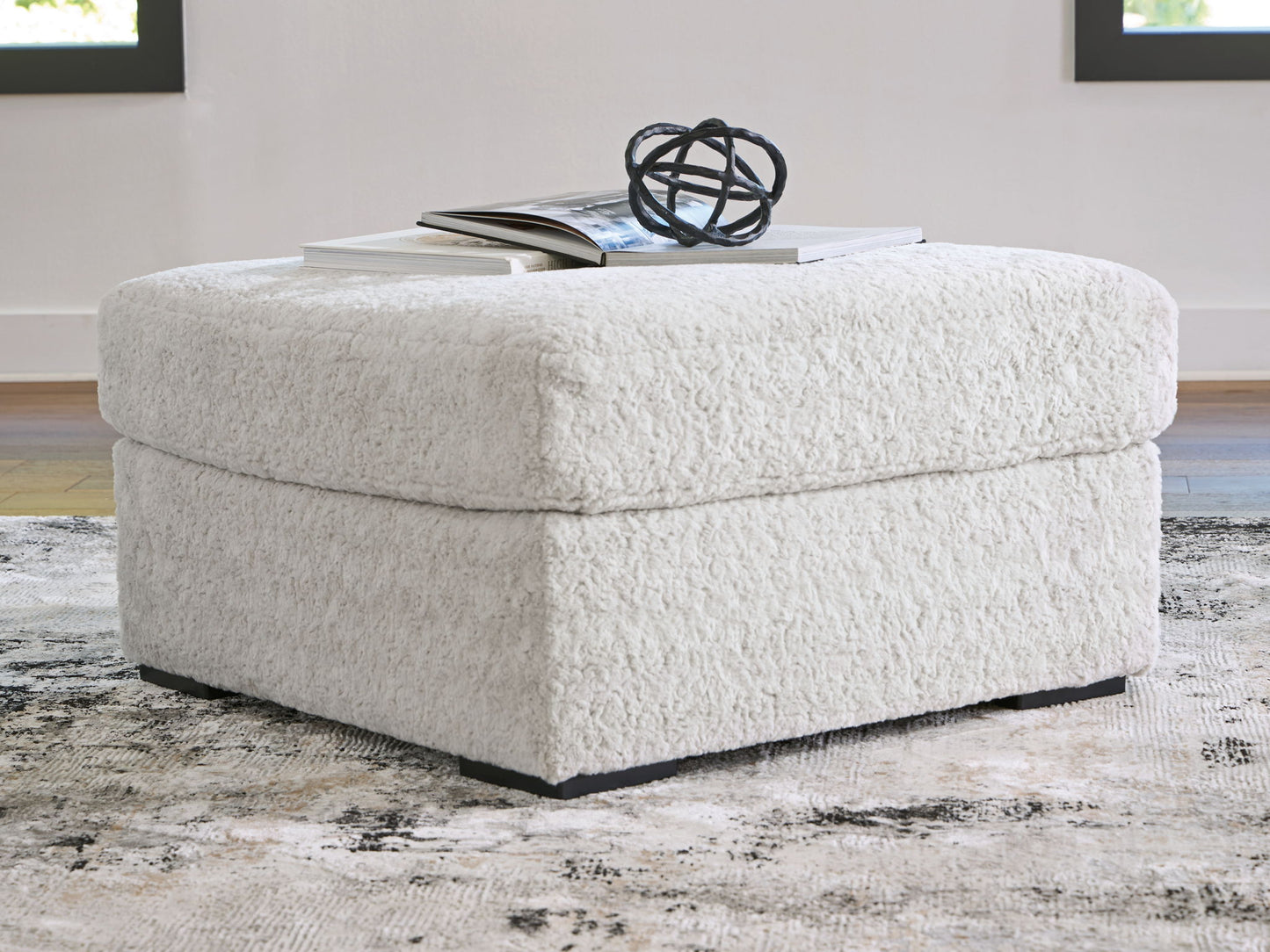 Cuddle Plush - Arctic - Oversized Accent Ottoman