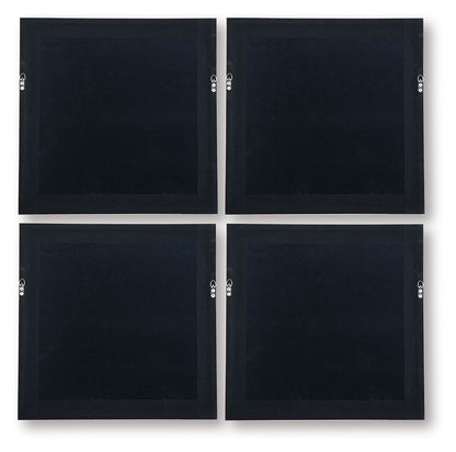Dallbourne - White / Gold Finish - Wall Art Set (Set of 4)