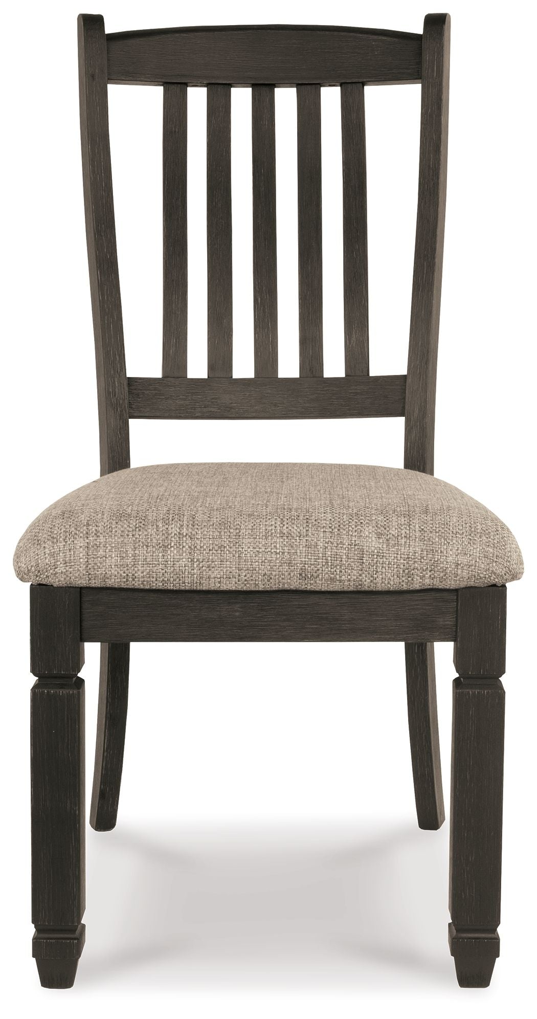 Tyler Creek - Black / Grayish Brown - Dining UPH Side Chair (Set of 2) - Slatback