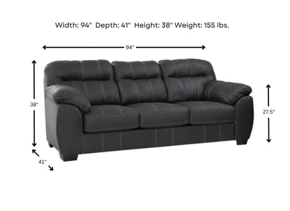 Maverick Black Sofa