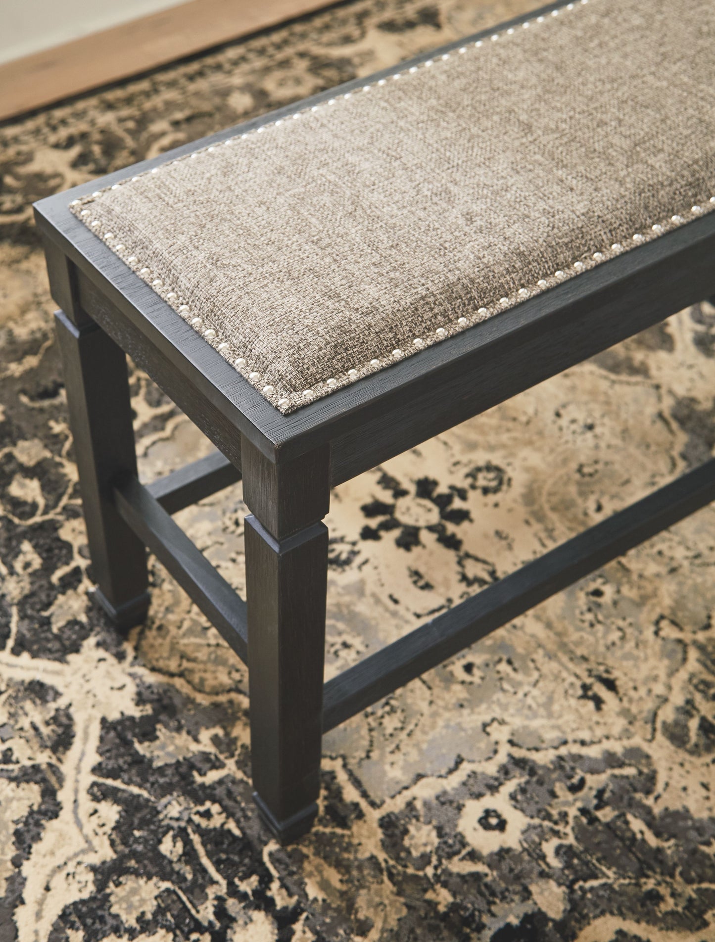 Tyler Creek - Antique Black - DBL Counter UPH Bench