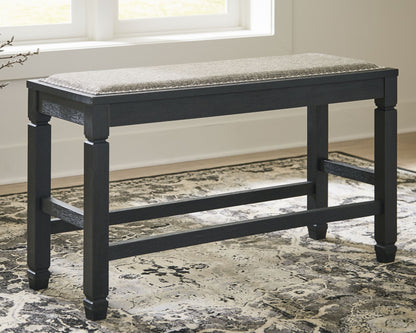 Tyler Creek - Antique Black - DBL Counter UPH Bench