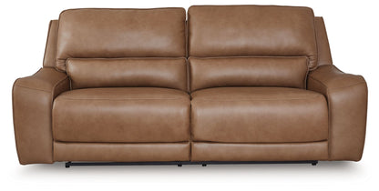 DeepWakes - Caramel - 2 Seat Power Reclining Sofa Adjustable Headrest