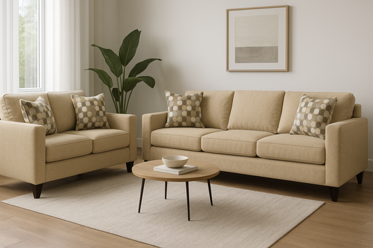 Nixon Tan Sofa & Loveseat Set