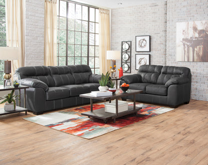 Maverick Black Sofa & Love Set
