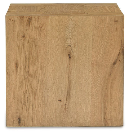 Bracken - Light Brown - Square End Table