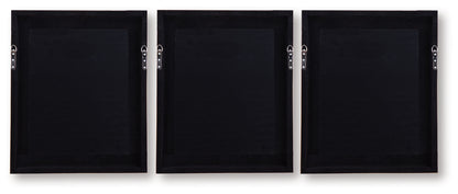 Hendridge - Taupe / White - Wall Art Set (Set of 3)