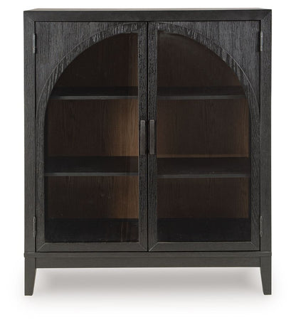 Armenleigh - Black / Brown - Bar Cabinet
