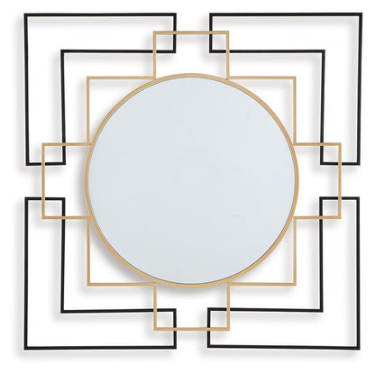 Oceanal - Black / Gold Finish - Accent Mirror