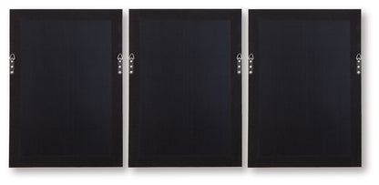 Honslow - Brown / Black / White - Wall Art Set (Set of 3)