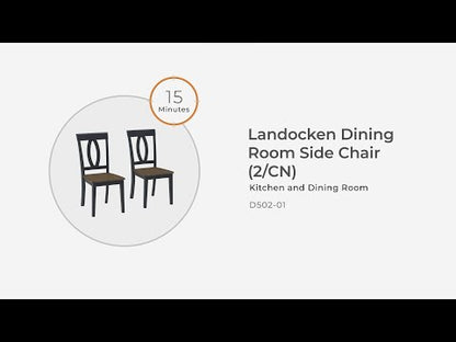 Landocken - Brown / Blue - Dining Room Side Chair (Set of 2)