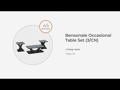 Bensonale - Brown / Gray - Occasional Table Set (Set of 3)